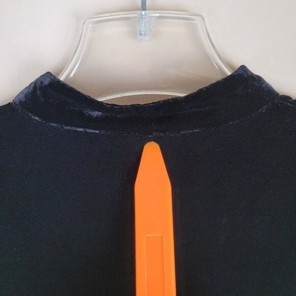 Zara Black Velvet Embroidery Mini Dress Long Sleeve Size XS NWT - Picture 16 of 16